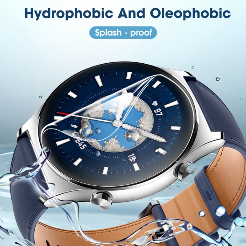 3pcs Ultra-clear Tipis Anti-fingerprint Watch Films Dustproof Hydrophobic Oleophobic Smart Watch Pelindung Layar Untuk Honor Watch GS 3i