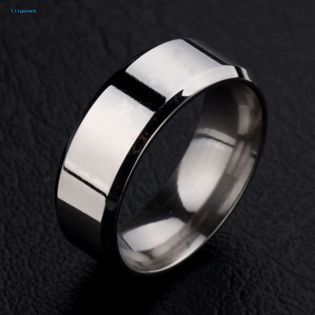 Lilyscent 1pc Cincin Jari Menarik Untuk Harian Memakai Unisex Wedding Ring Unisex