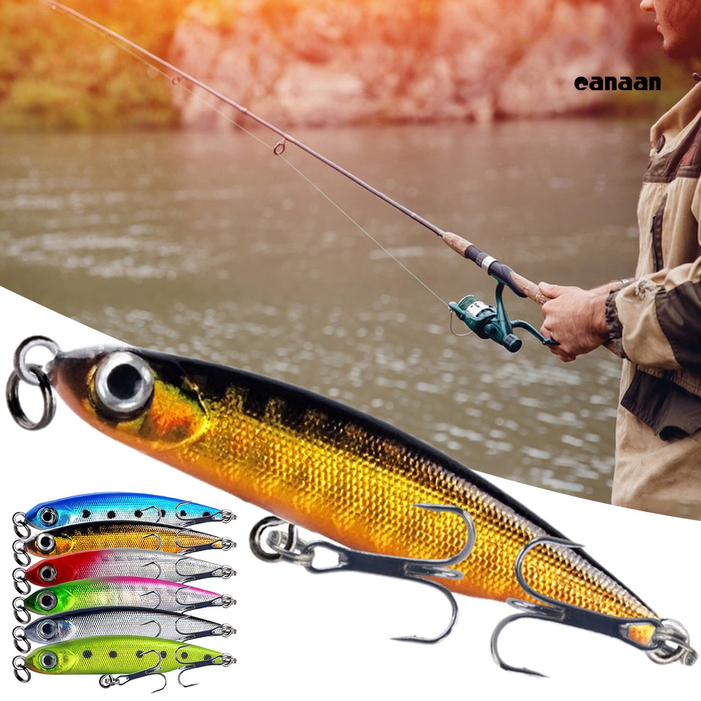 Cnn-5.3cm/3g Lure Bait 2kait Treble Tajam Barb Vibrant Steel Balls Plat Lidah Panjang Tenggelam Perlahan Umpan Bionik Untuk Memancing Di Luar Ruangan