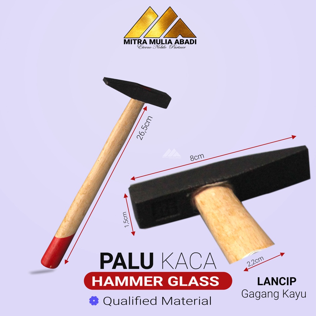 PALU KACA MAJESTY GAGANG KAYU 100g