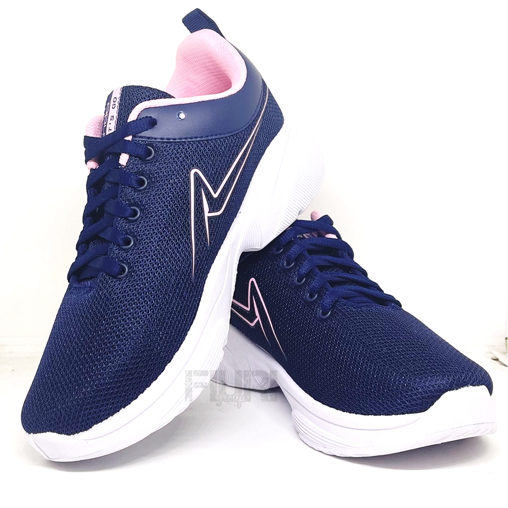 FIURI - ANDO - GANIRA 37-40 NAVY PINK - SEPATU KETS - SNEAKERS OLAHRAGA CASUAL WANITA - SEPATU JOGGING LARI GYM FITNESS CEWEK- SEPATU ANAK PEREMPUAN - SEPATU SEKOLAH BERTALI SD SMP SMA