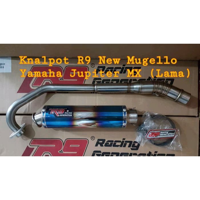 KNALPOT RACING R9 ORIGINAL 100% NEW MUGELLO JUPITER MX OLD