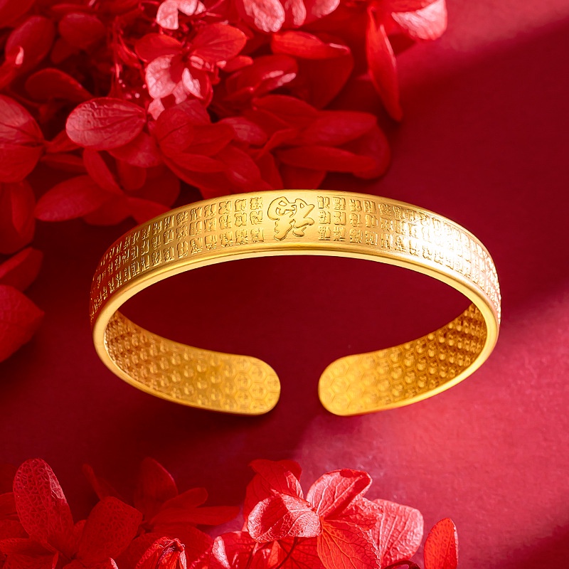 Goldkingdom Perhiasan Fashion 24K Bangkok Aksesoris Ready Stock Baifuxin Gelang Seiko Mutiara Nikel Vintage Untuk Ibu