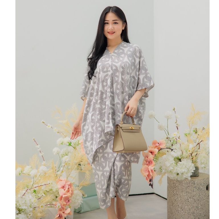 Pakaian batik Wanita Set rok Lilit Batik Modern Viscose Casual Dress Pesta Kondangan Lamaran Mewah J