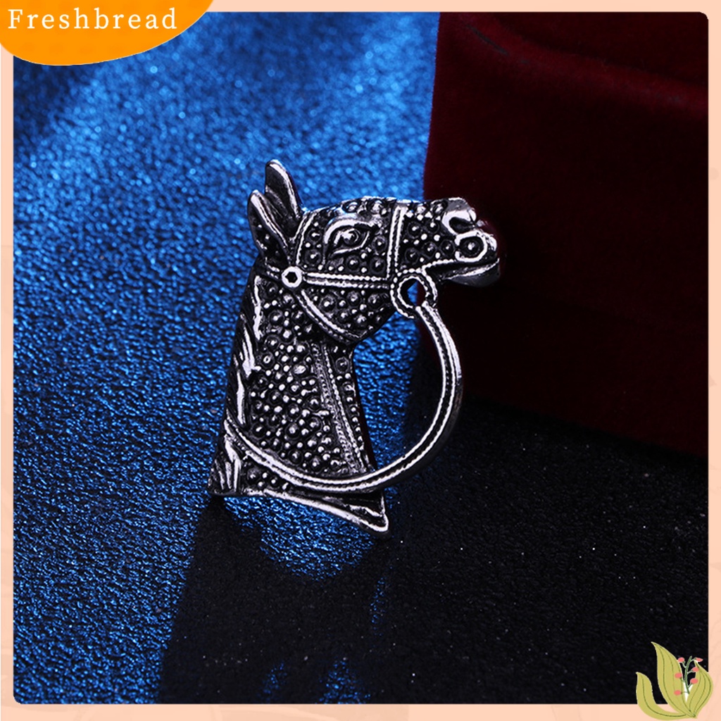 &lt; Freshbread &gt; Kepala Kuda Bros Retro Distressed Elegan Electroplating DIY Hadiah Dainty Pria Wanita Bisnis Jas Kerah Pin Fashion Perhiasan