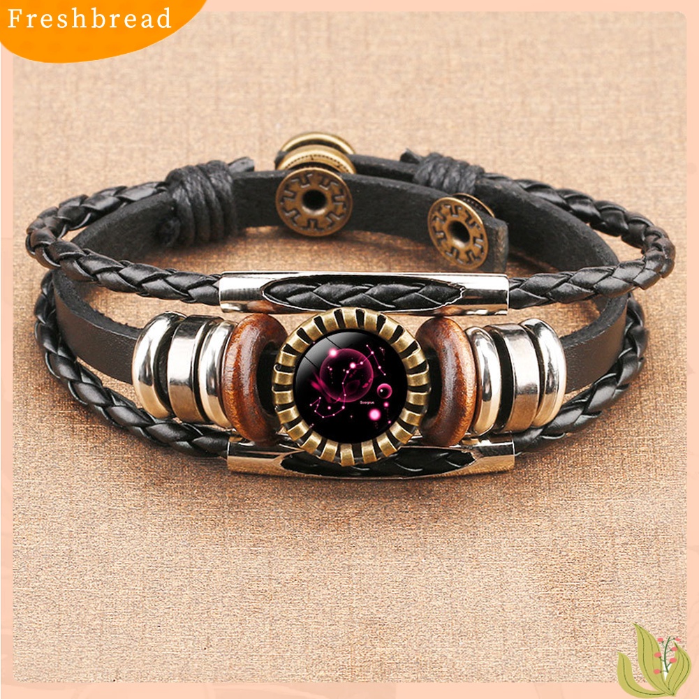 &lt; Freshbread &gt; Vintage Unisex 12stelasi Dikepang Multi-layer Gelang Gelang Perhiasan