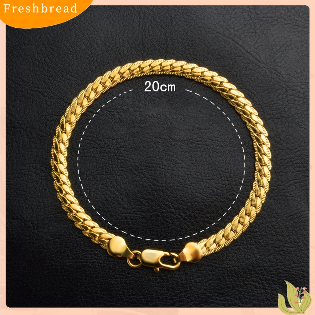 &lt; Freshbread &gt; Unisex Link Gelang Jepang Korea Style Perhiasan Indah Halus Fashion Penampilan Gelang Rantai Untuk Pacaran