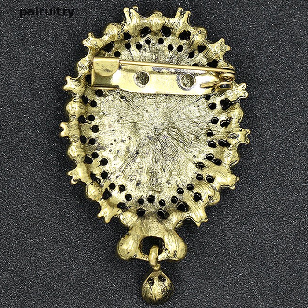 Prt Kristal Berlian Imitasi Cameo Vintage Bros Untuk Wanita Queen's Cameo Beauty PRT