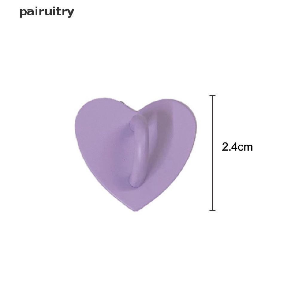 Prt Kawaii Perekat Logam Jantung Ponsel Pesona Holder Ponsel Case Jari Cincin Stand Hooks Gesper Ch Clasp Aksesoris PRT