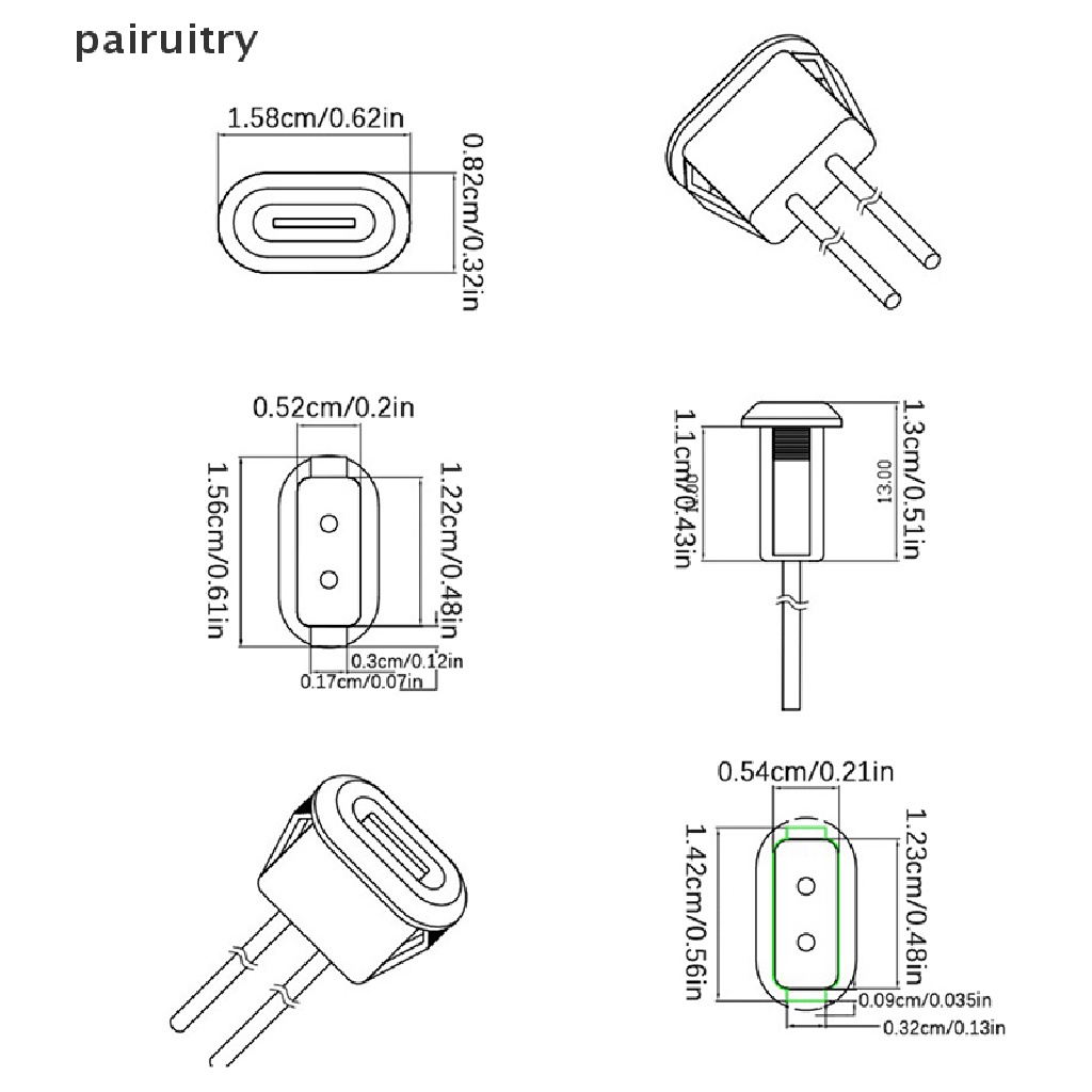 Prt USB Tipe C Konektor Tipe-C Fast Charging Jack Port USB-C Charger Colokan Socket PRT