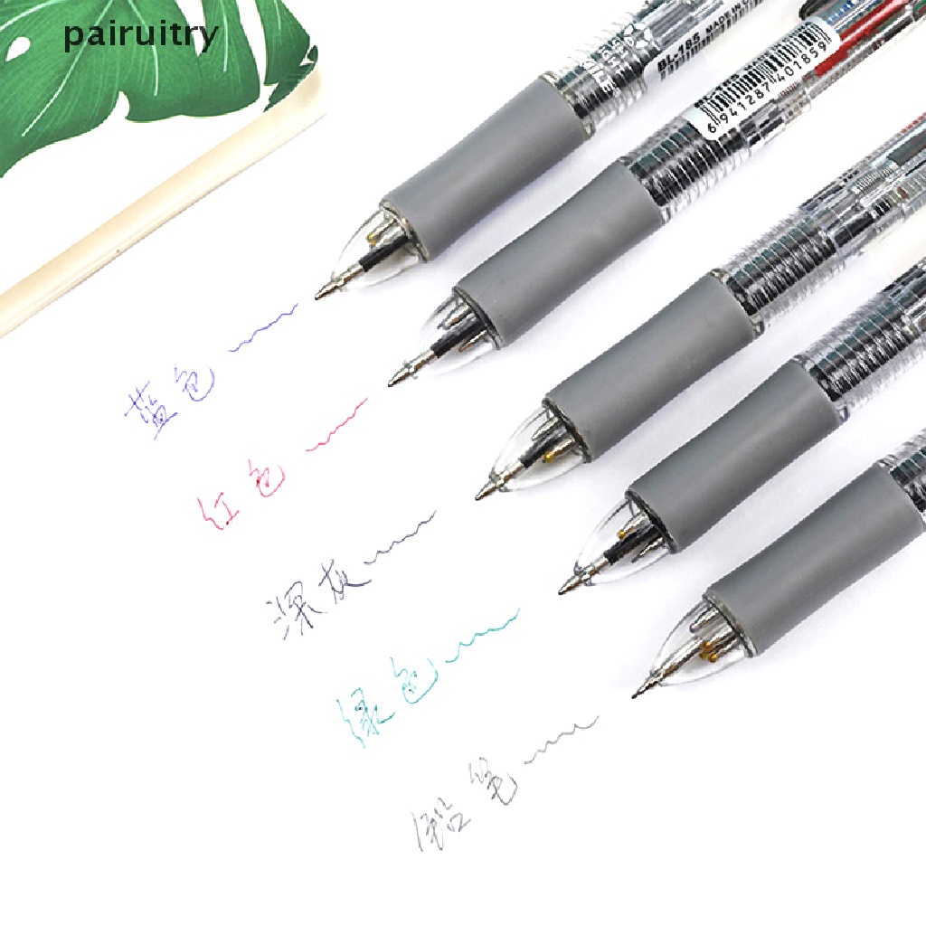 Prt 5in1 Multicolor Bolpoin Kreatif 4warna Ball Pen Refill Dan Pensil Lead Pen Kantor Sekolah Wrig Supply PRT