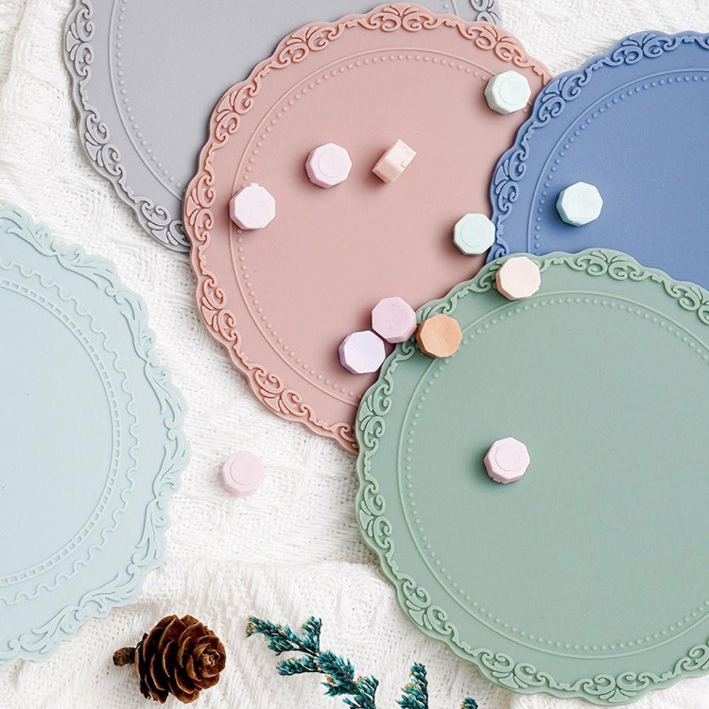AUGUSTINA Silicone Pad Craft Retro Pesta Pernikahan Wax Seal Aksesori Persiapan Undangan Diy Sealing Wax Pad