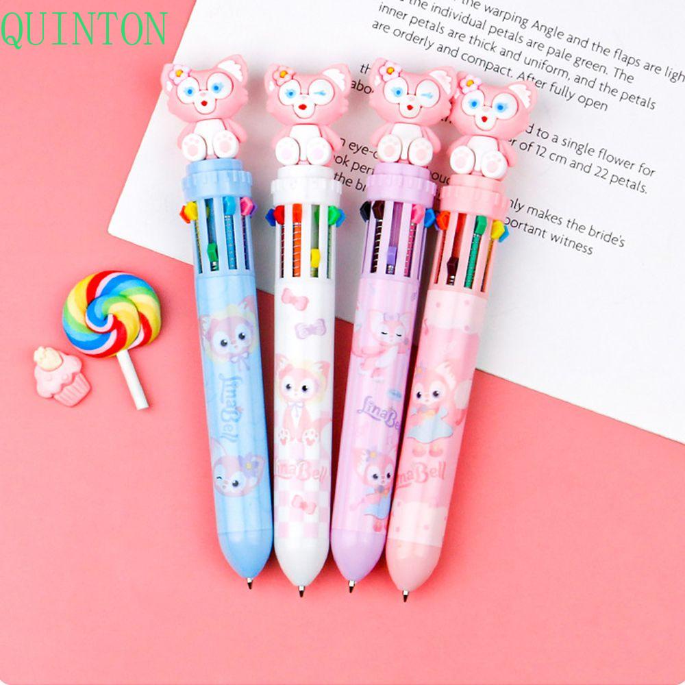 Quinton Multicolor Bolpoin LinaBell Kartun Alat Tulis Kantor Sekolah Perlengkapan Stationary Hadiah Lukisan Mekanik Ball Pen