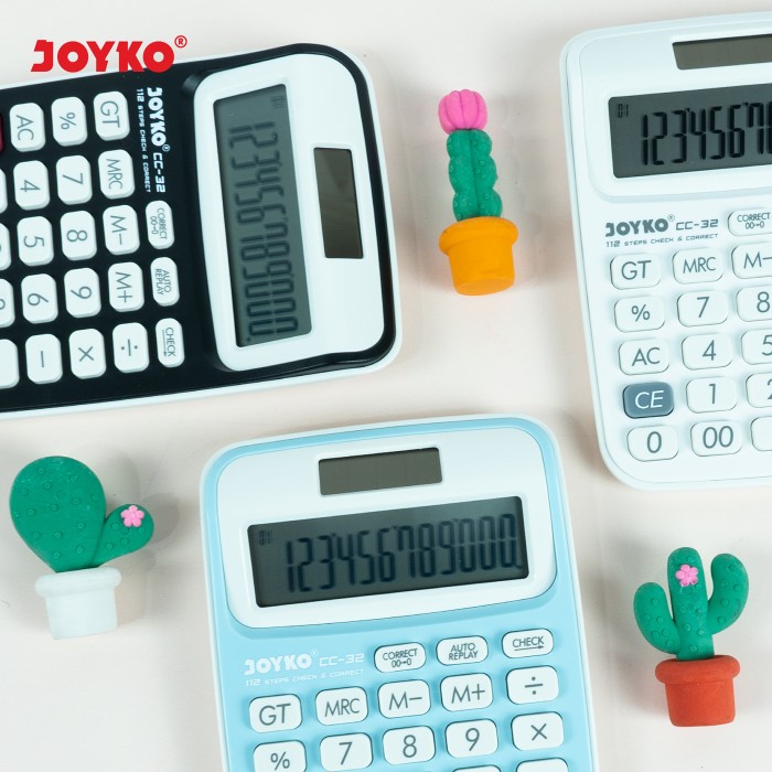

Calculator / Kalkulator Joyko CC-32 / 12 Digits / Check Correct - Hitam
