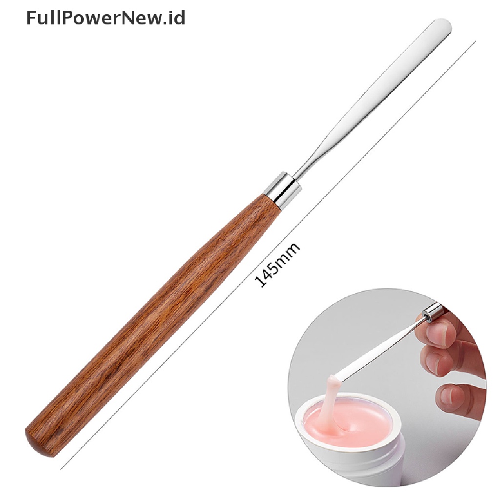 Power 1Pc Gel Acrylic Glitter Color Mixing Nail Art Stirring Rod Spatula Alat ID