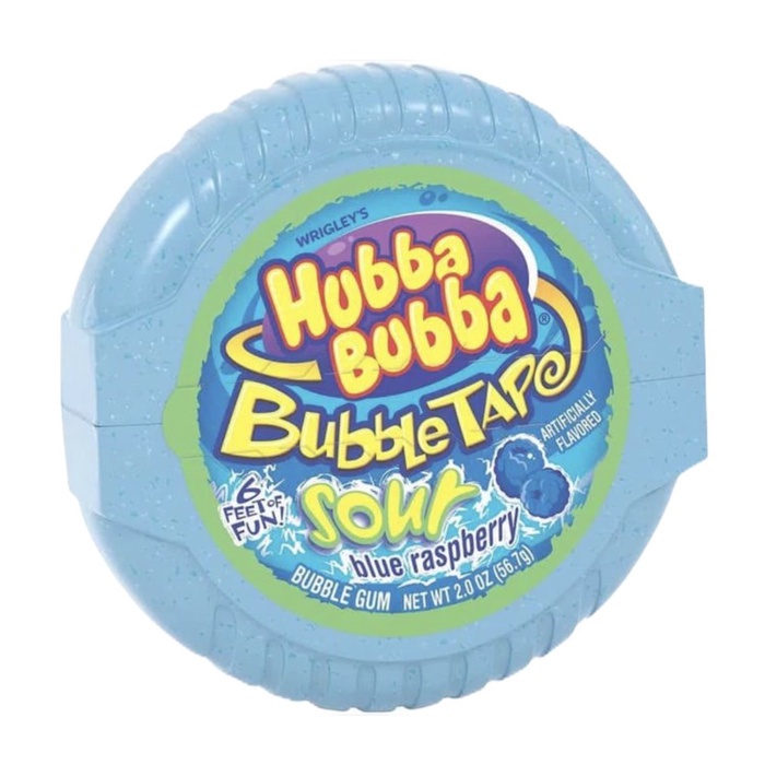 

✨NEW✨ -HUBBA BUBBA BUBBLE TAPE PERMEN KARET | PRODUCT OF USA - Sour Raspberry- 1.1.23