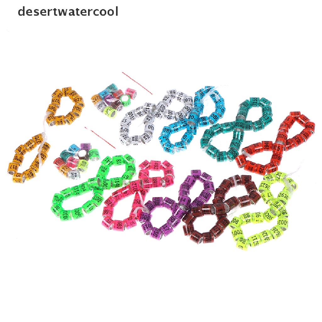 Deid 20Pcs 2022 Multicolor Pigeon Foot Ring foriegn Earrings Cincin Burung Tahan Lama Martijn