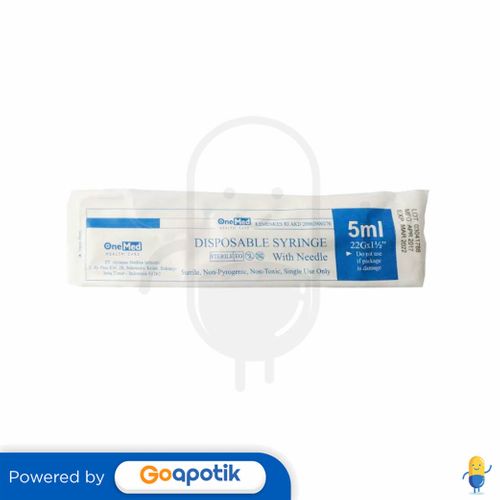 ONEMED DISPOSABLE SYRINGE WITH NEEDLE 5 ML