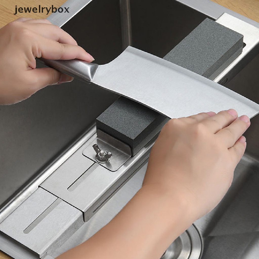 [jewelrybox] Adjustable Over Sink Sharpening Stone Holder Retractable Whetstone Wastafel Bridge Butik