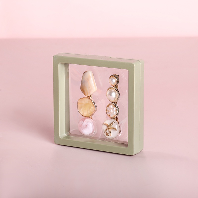 Kotak Paket Transparan Suspensi Multicolor Untuk Cincin Anting Braceltes Kalung Liontin Penyimpanan Packing Box