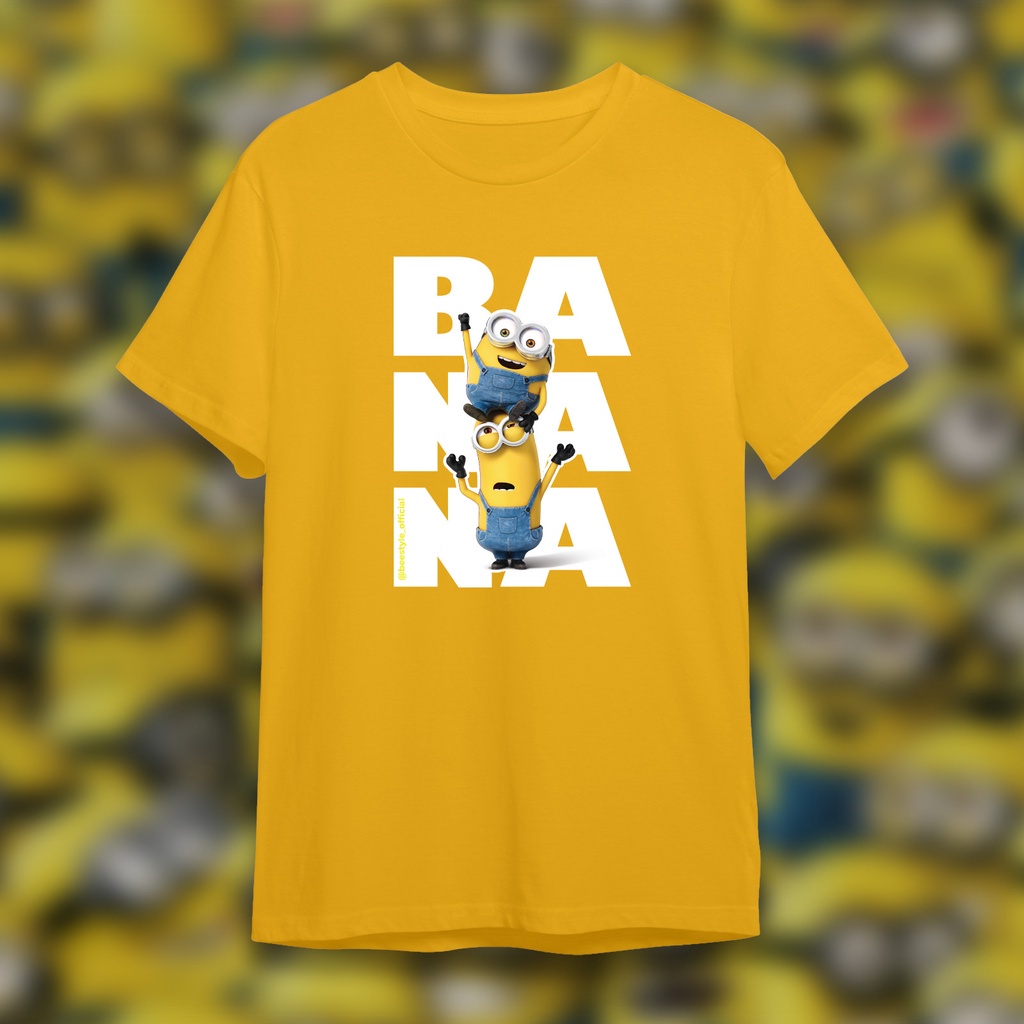 KAOS MINION DEWASA/KAOS MINION ANAK PEREMPUAN PRIA/ATASAN WANITA/ATASAN WANITA/FREE CUSTOM/SABLON DT