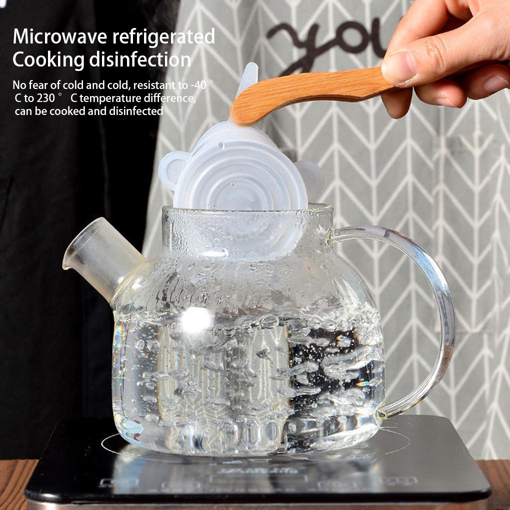 6 Pieces /Set Stretchable Multifungsi Tutup Silikon Kulkas Microwave Oven Bowl Cover Reusable Pan Pot Cap Dapur Gadget