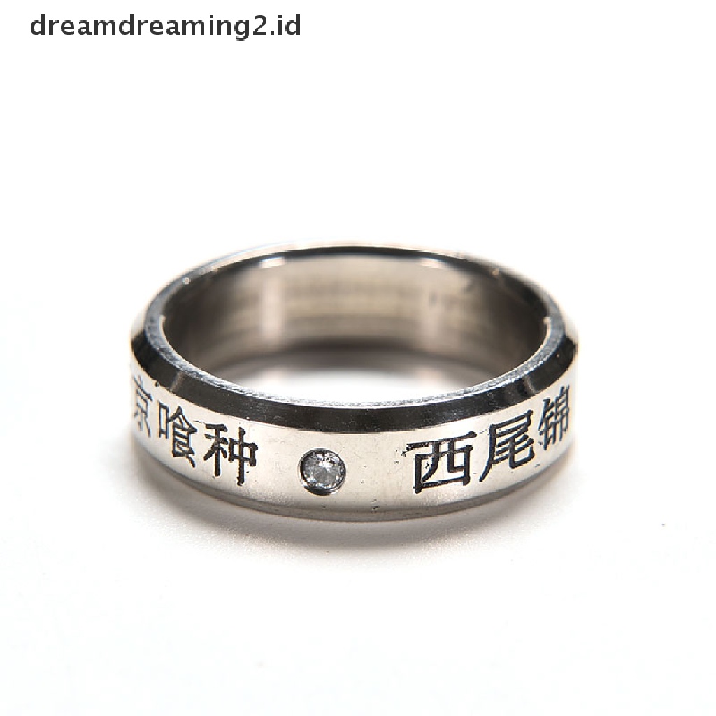 (hot) 1pcs Cosplay Anime Untuk Tokyo ghoul Ken Kaneki Titanium steel ring rings//