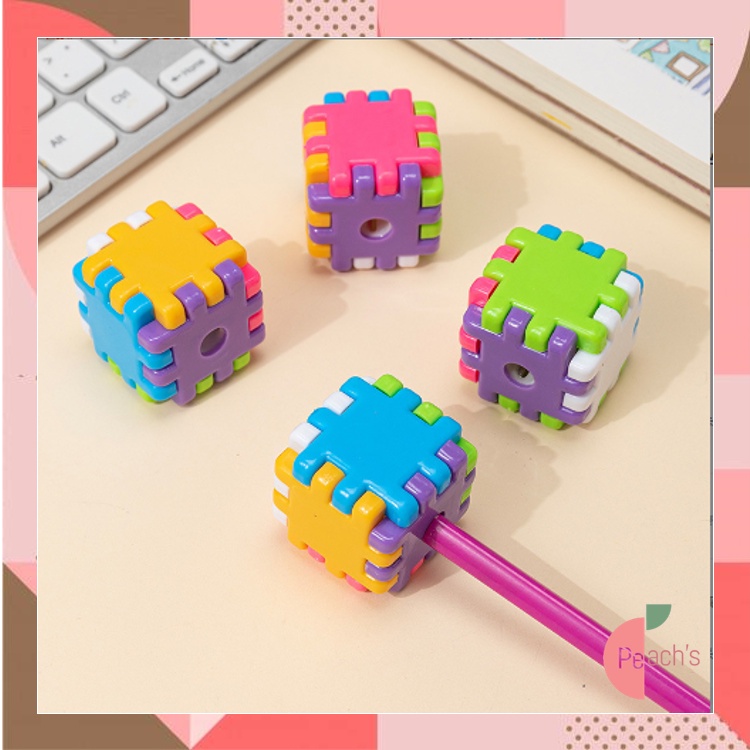 

PEACHs - S5744 Peraut Pensil Putar Rautan Pensil Karakter Puzzle / Rautan Pensil Mini Bentuk Puzzle / Serutan Pensil Model Puzzle