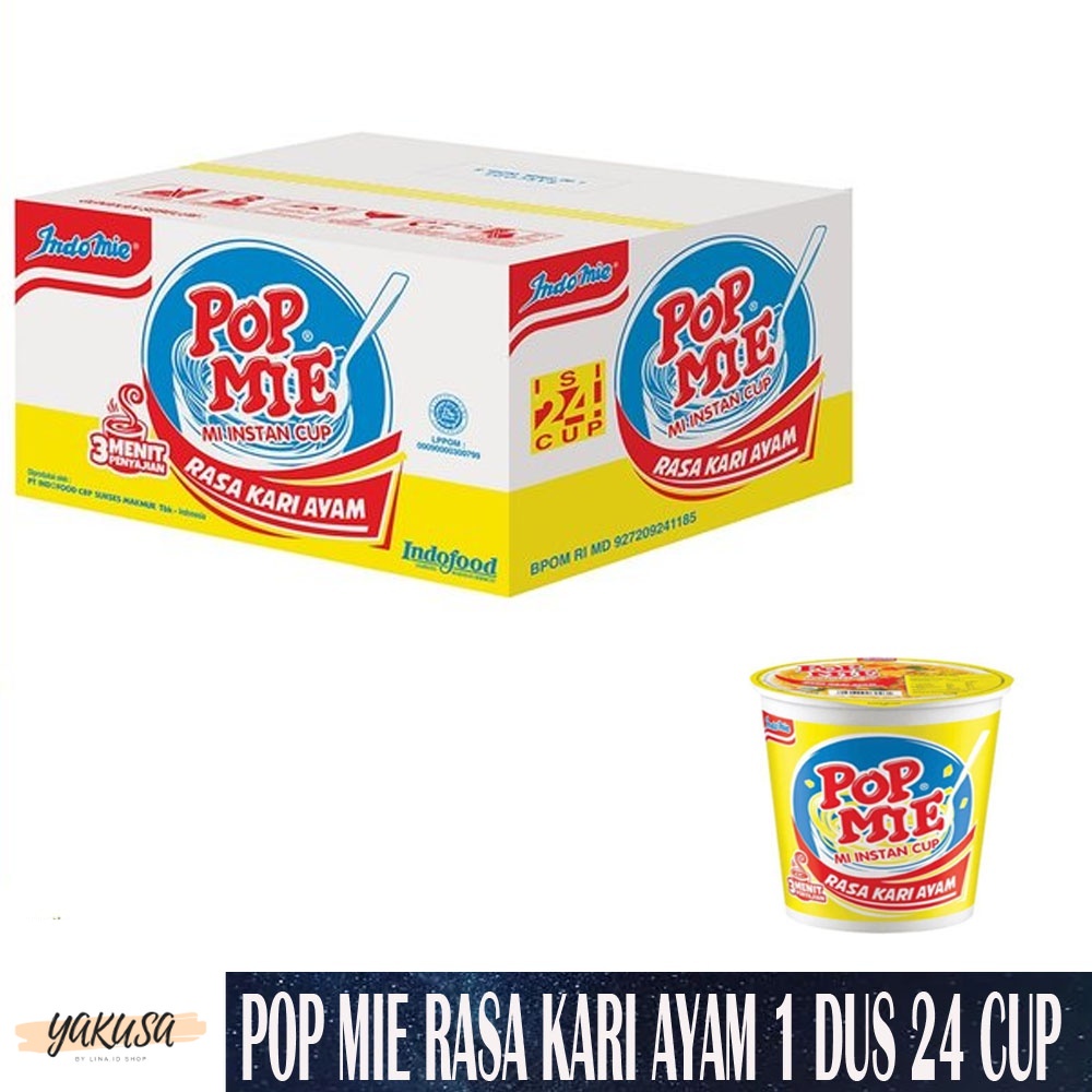 

POP MIE MI INSTAN CUP RASA KARI AYAM 1 DUS ISI 24 CUP UKURAN BESAR / POP KARI AYAM - Lina.id Shop