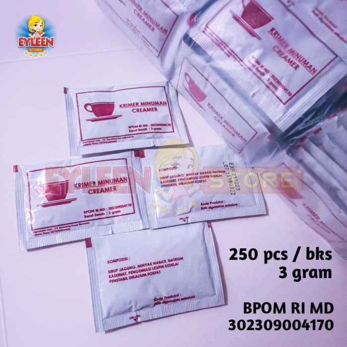 

[Ready-Stock]Cod Creamer Sachet | Krimer Kotak isi 250 pcs