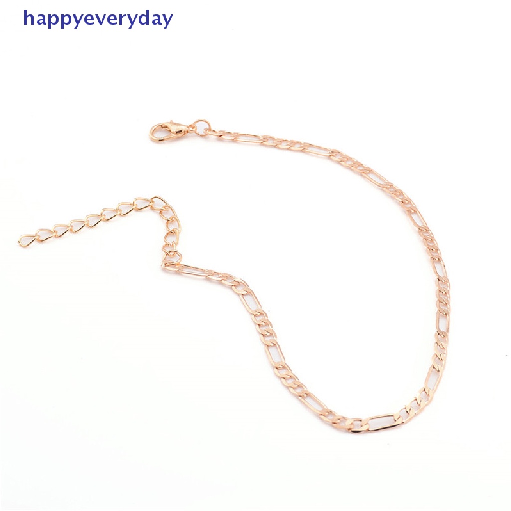 [happy] 1pcs Fashion Gold Silver Plated High Quality Ankle Chain Anklet Perhiasan Kaki [ID]