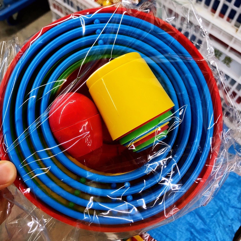 18set Lingkaran Lempar Lingkaran Permainan Indoor Outdoor Ferrule Rings Mainan Orang Tua-Anak Lapisan Interaktif Lempar Mainan Aksesoris Untuk Anak-Anak