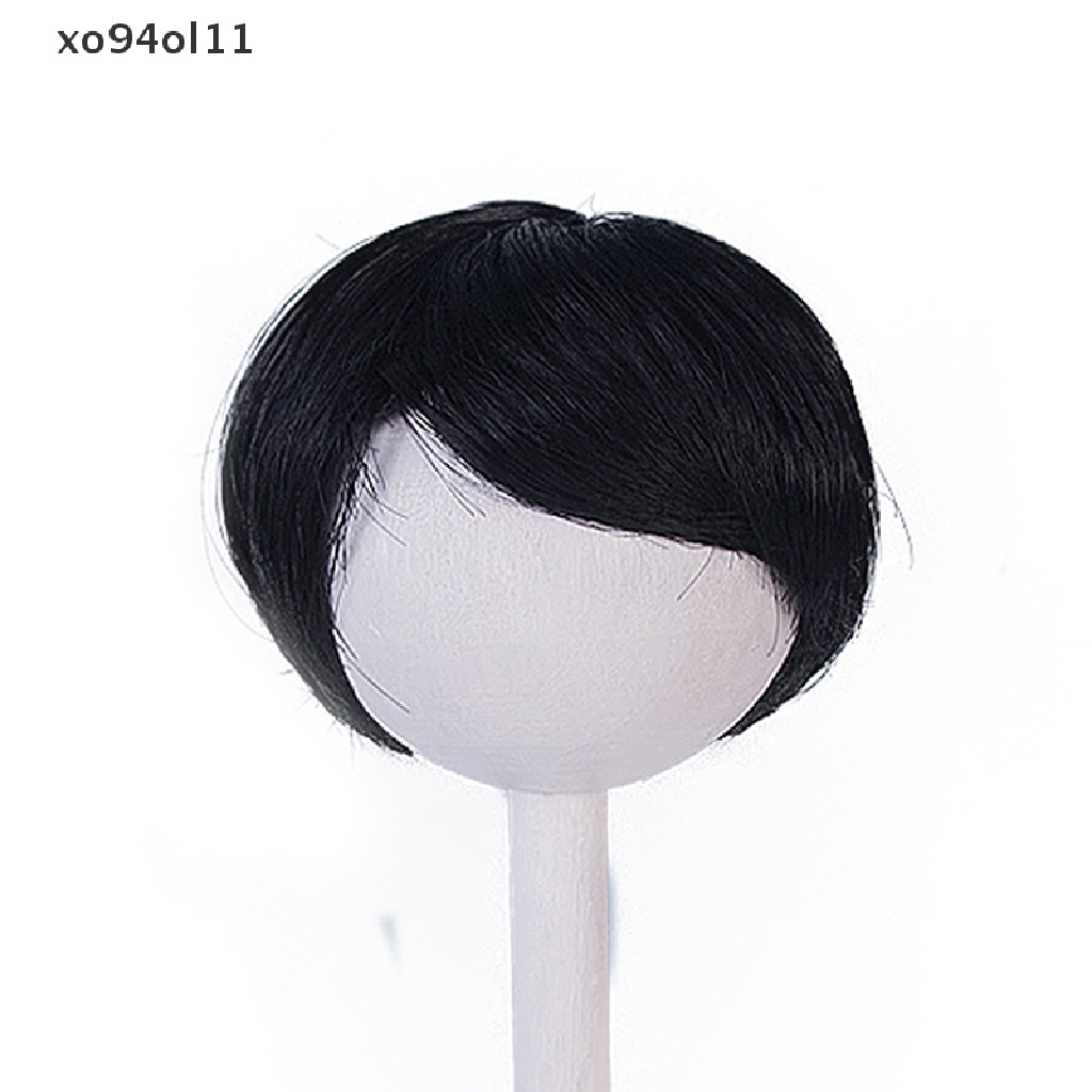 Xo1/6boneka 16.5-17.5CM Lingkar Kepala Rambut Pendek Boneka Wig Aksesoris Mainan OL