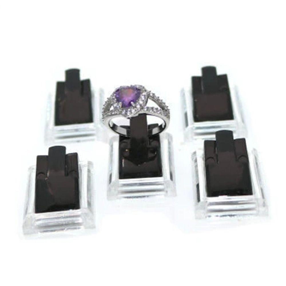 [Elegan] Klip Cincin Berdiri Segar Kreatif Warna Solid Pasar Perhiasan Display Cincin Rak Vintage Anting Rings Organizer