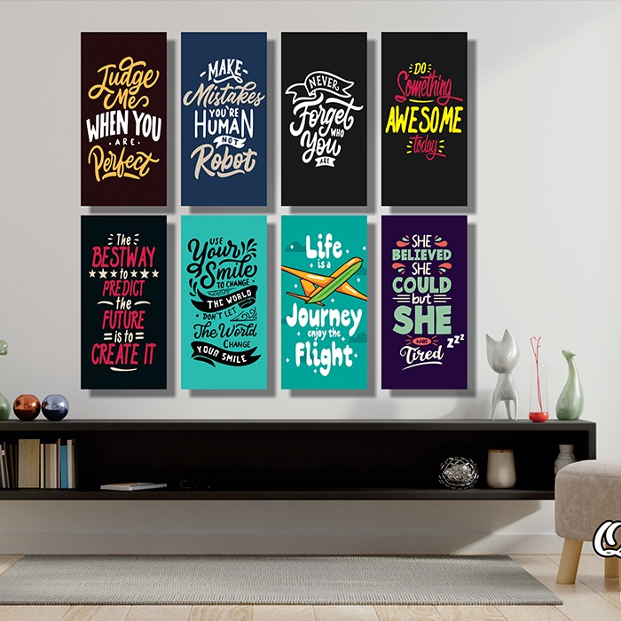 48 Desain Wall Decor Quotes Series v3 CorelDraw v17