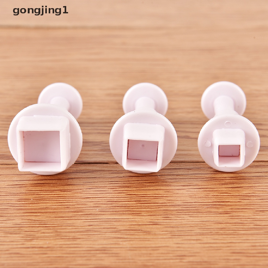 Ggg Sqquare Shape Cute Alat Pemotong Kue Fondant Decorag Mold ID