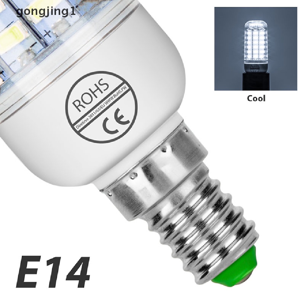 Ggg E27/E14 Lampu Jagung LED 220V Smart IC Lamps Cold White Corn Bulb ID