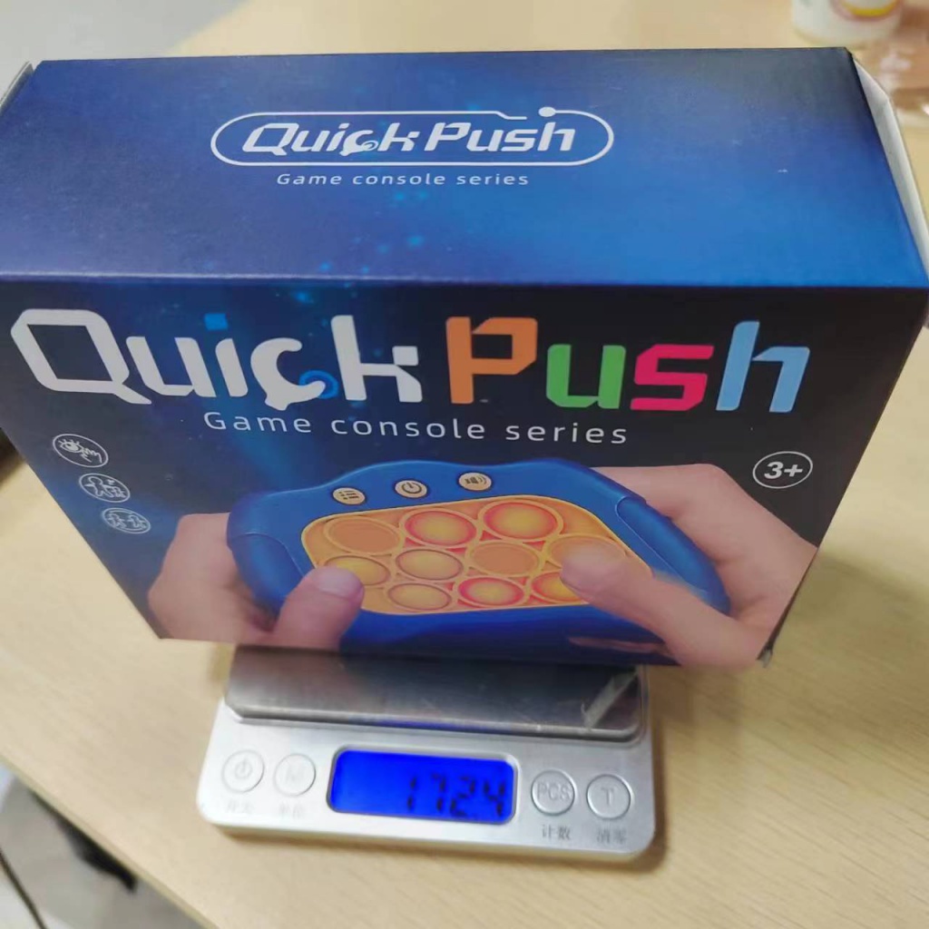 Quick Push Level Game Console Whack-a-Mole Anak Tekan Musik Dekompresi Whack-a-Mole Pioneer Game Console Mainan Anak Edukasi Grosir Pop It