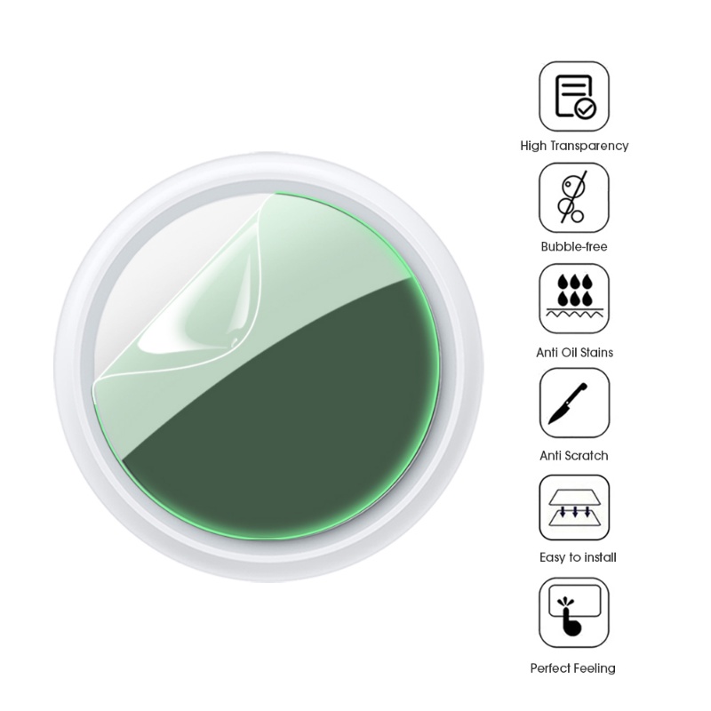 Hd Bubble-free Repairable Awet Scratch Clear TPU Scrub Hydrogel Film Pelindung Sidik Jari Ultra-Tipis Ultra-Cahaya Kompatibel Untuk iPhone AirTag