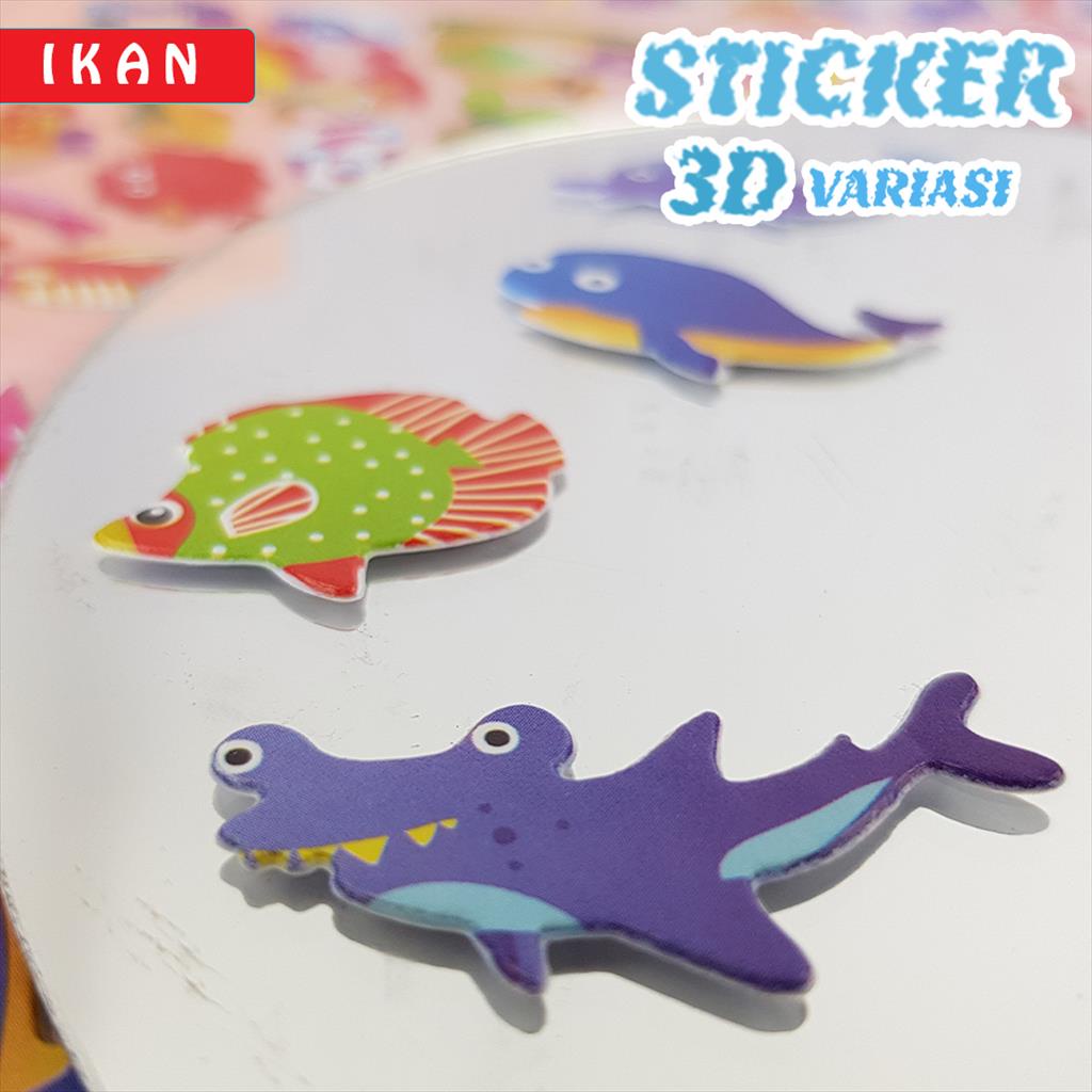 Stiker Anak 3D /  Sticker Motif Kartun Lucu 21915-2