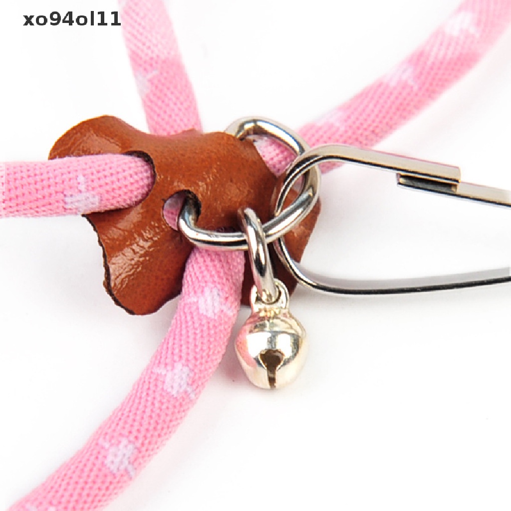 Xo New Adjustable Hamster Harness Dengan Lonceng MINI Pet Adjust Harness Leash Collar OL