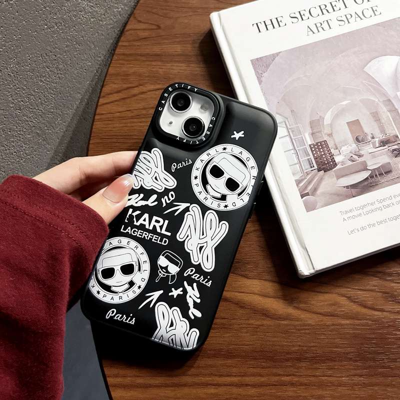 Resistant Skin Feel Liquid Silicone Soft Case IPhone X XR XS Max 11 12 13 14 Pro Max KARLLAGERFELD