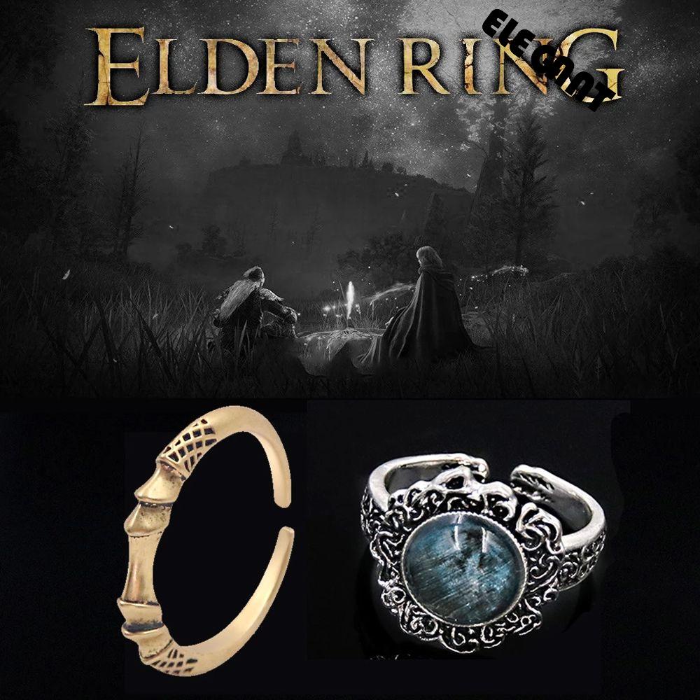 [Elegan] Elden Ring Summon Dark Moon Whistle Steed Fashion Jewelry Melina Finger Rings