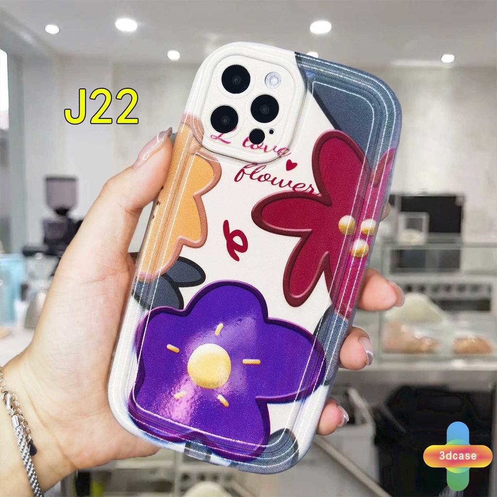 Compatible For Case IPhone 6 7 6S 8 14 Plus XR 11 12 13 14 PRO MAX X XS MAX 11 12 13 Se 2020 6SPlus 7Plus 6Plus 8Plus 14Plus XSMAX Colourful Flower Silicone Soap Case