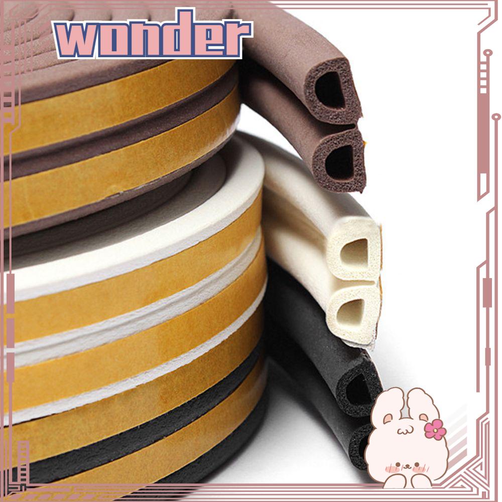 Wonder5/10m Seal Strip Perekat Diri Anti Tabrak Weather Strips Serut Excluder