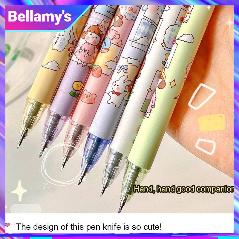 

COD ❤️ Mini Cutter Pen Cutter Stike Kartun Lucu Mini pulpen Cutter Pena Pisau Stiker-Bellamy's