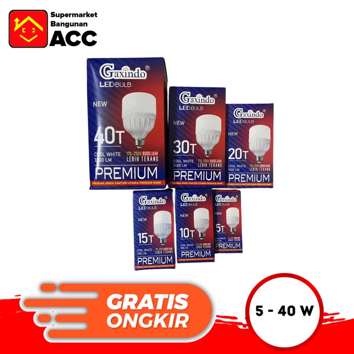 Lampu LED Gaxindo 5 - 40 Watt