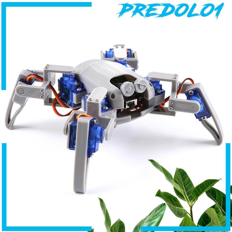 [Predolo1] Kit Robot Spider Segi Empat Pemrograman Elektronik Mainan DIY Untuk Hadiah Ulang Tahun