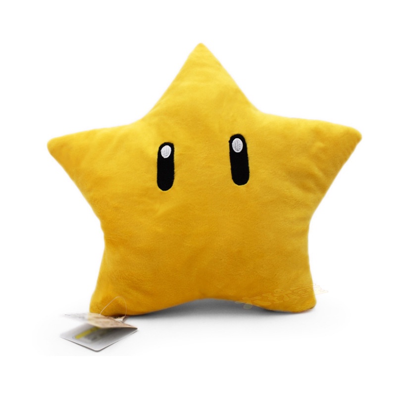 30 cm Super Mario Yellow Star Mainan Mewah PP Katun Nap Bantal Dekorasi Huggable
