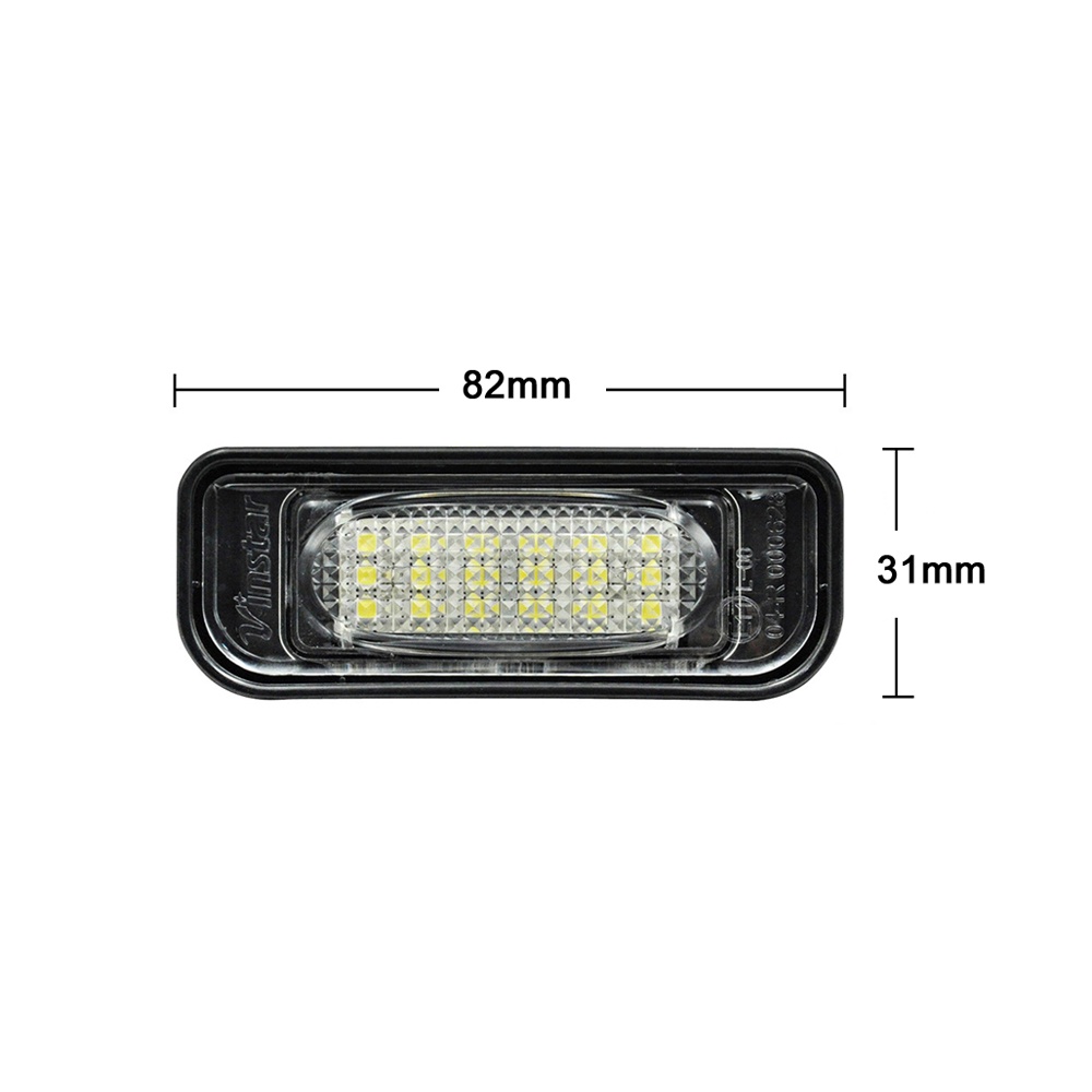 1pasang Untuk Mercedes Benz S-Class W220 S55 AMG S350 S400 S430 S500 S600 1999-2005 Putih Lampu Plat Nomor LED